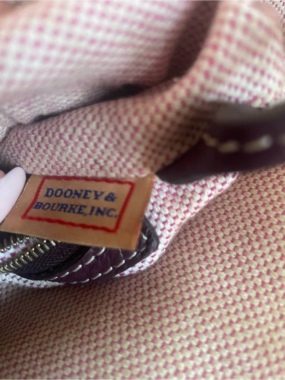 Dooney & Bourke Gracie Plum Pebbled Leather Hobo Shoulder Bag - Picture 10 of 11